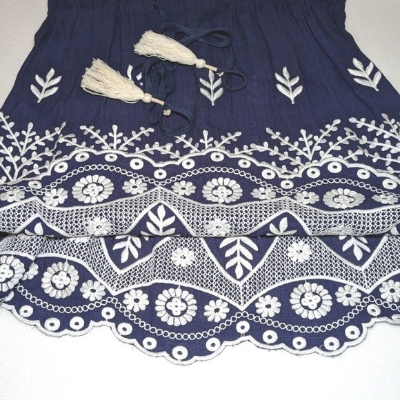 Misa Los Angeles Navy and White Mini Dress - Picture 12 of 14